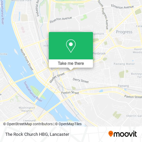 The Rock Church HBG map