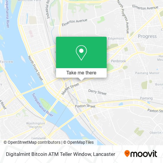 Mapa de Digitalmint Bitcoin ATM Teller Window