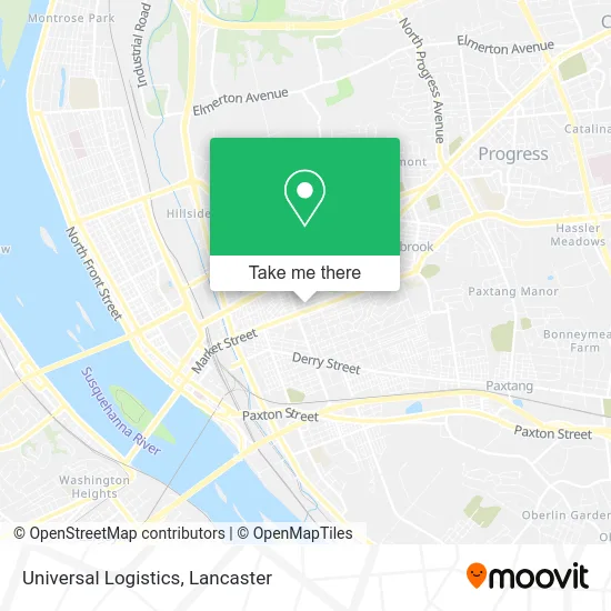 Universal Logistics map