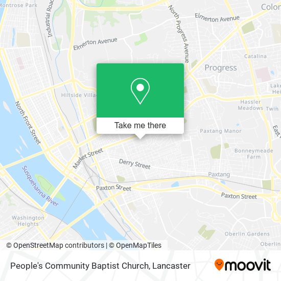 People's Community Baptist Church map