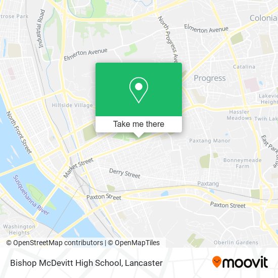 Bishop McDevitt High School map