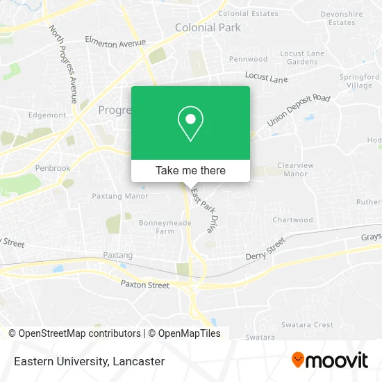 Eastern University map