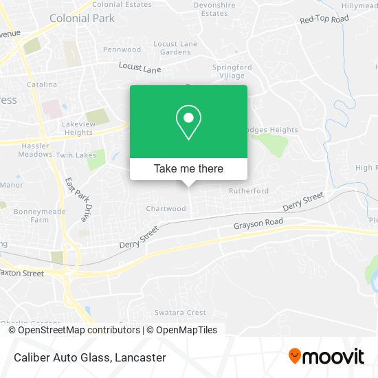 Mapa de Caliber Auto Glass