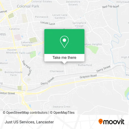 Just US Services map