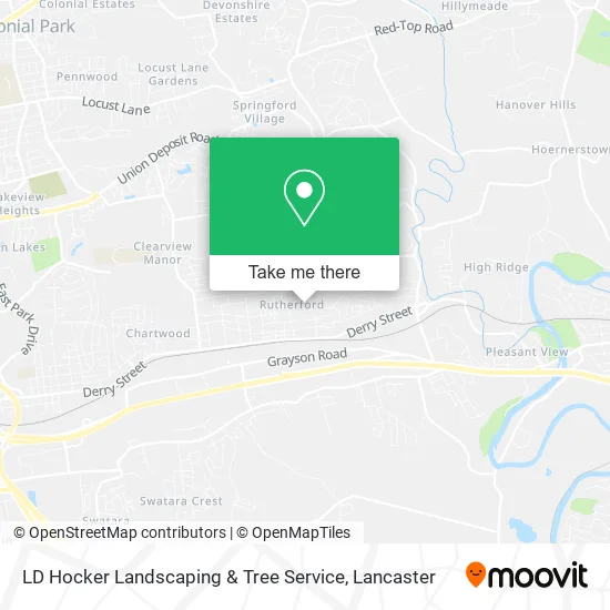 LD Hocker Landscaping & Tree Service map