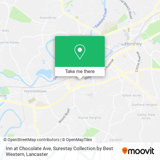 Inn at Chocolate Ave, Surestay Collection by Best Western map