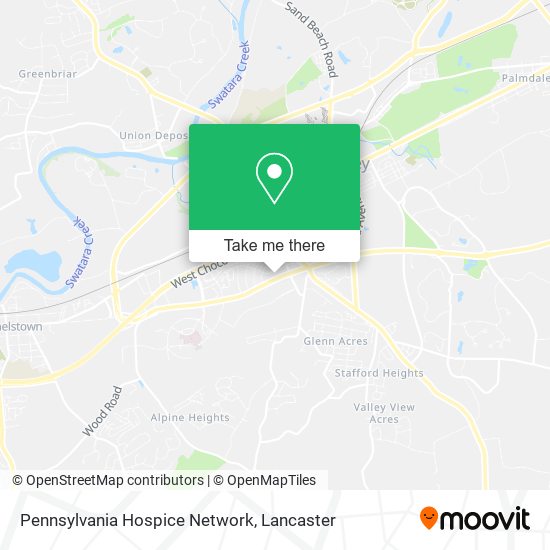 Mapa de Pennsylvania Hospice Network
