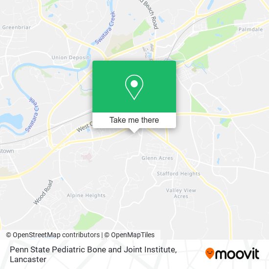 Mapa de Penn State Pediatric Bone and Joint Institute