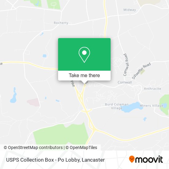 USPS Collection Box - Po Lobby map