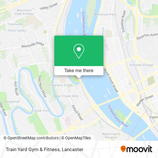 Mapa de Train Yard Gym & Fitness