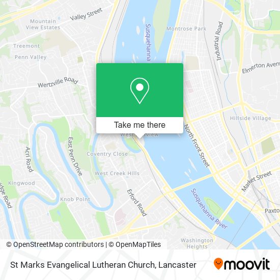 St Marks Evangelical Lutheran Church map