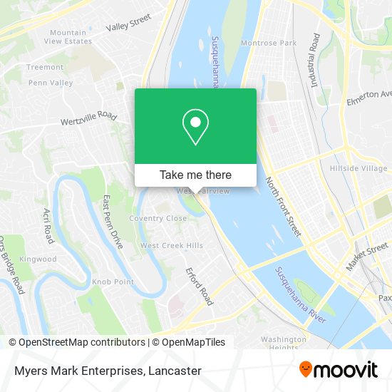 Myers Mark Enterprises map