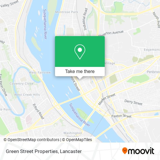 Green Street Properties map