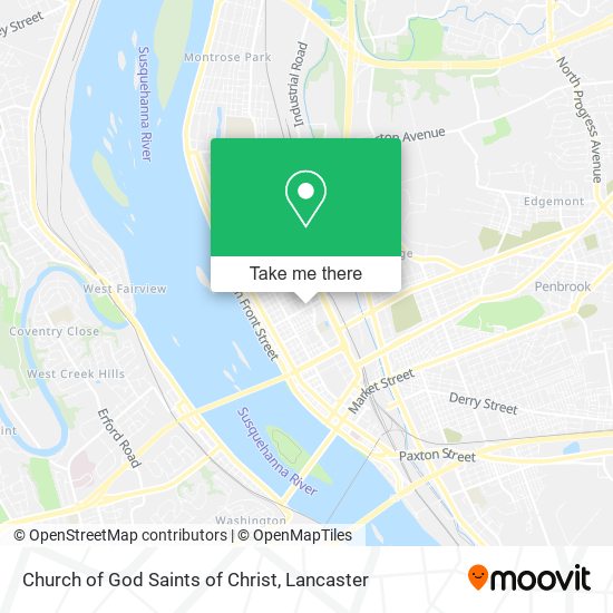 Mapa de Church of God Saints of Christ