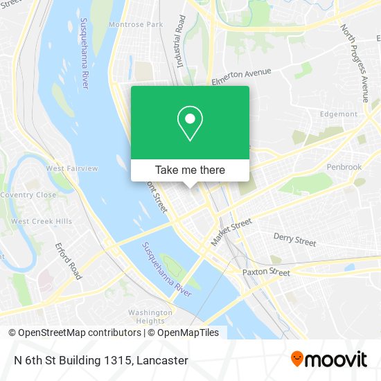 Mapa de N 6th St Building 1315