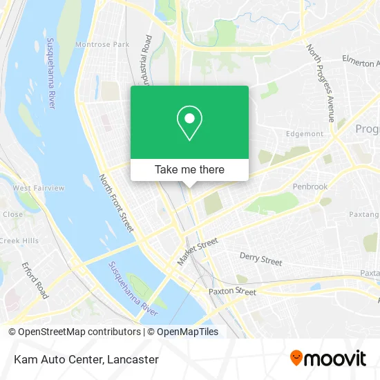 Kam Auto Center map