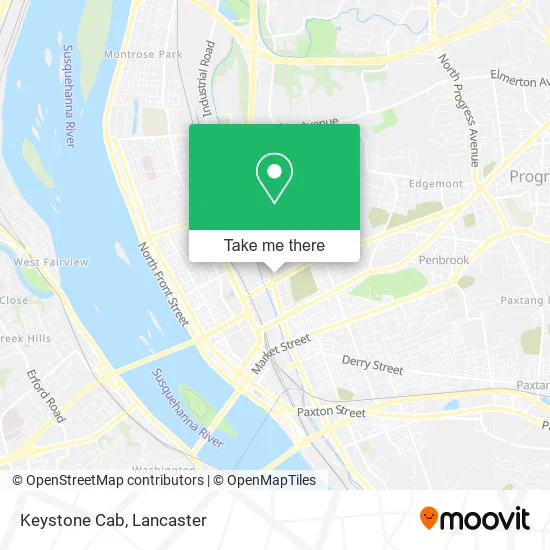 Keystone Cab map