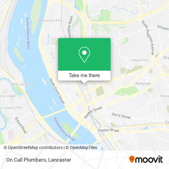 On Call Plumbers map