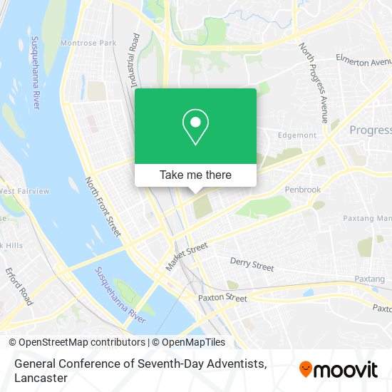 General Conference of Seventh-Day Adventists map