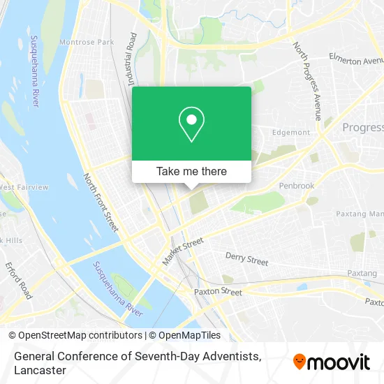 General Conference of Seventh-Day Adventists map