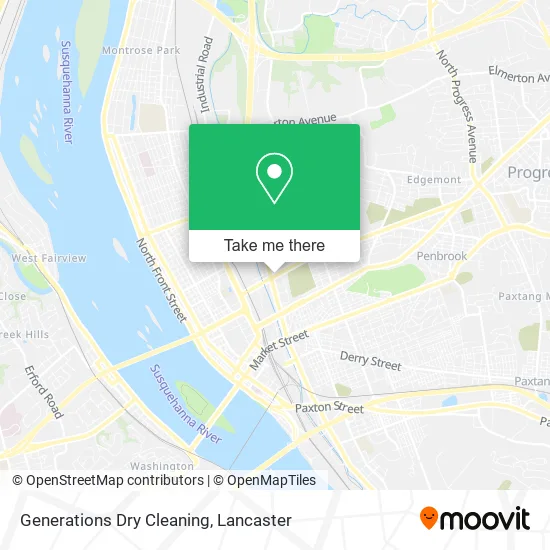 Generations Dry Cleaning map