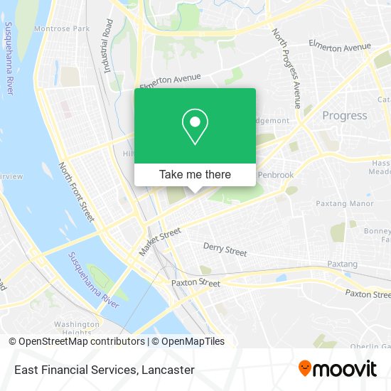 East Financial Services map