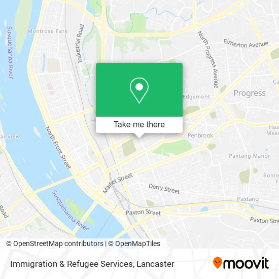 Immigration & Refugee Services map