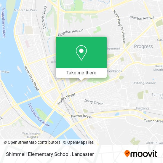 Shimmell Elementary School map