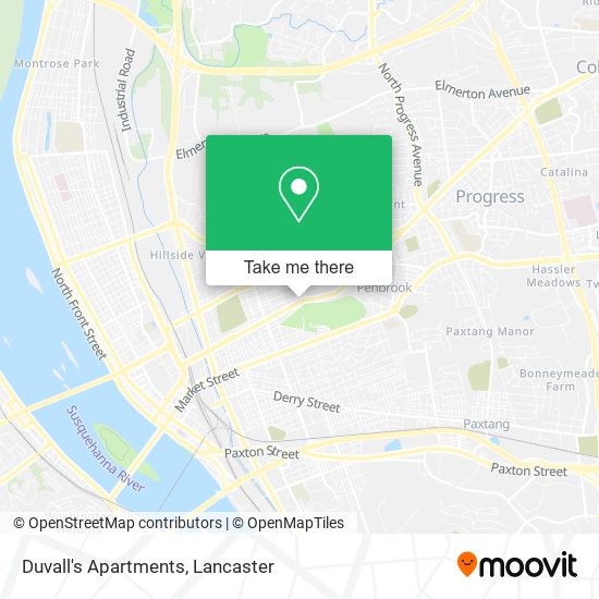 Duvall's Apartments map