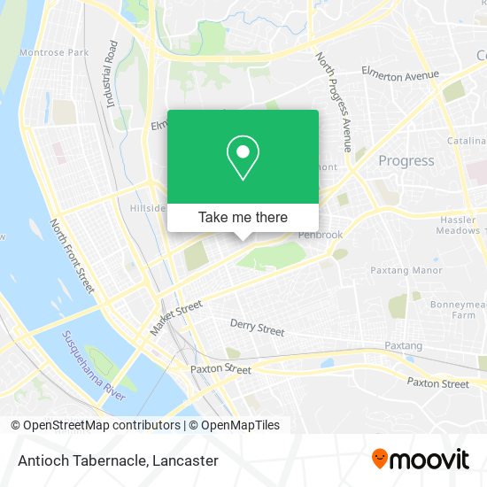 Mapa de Antioch Tabernacle