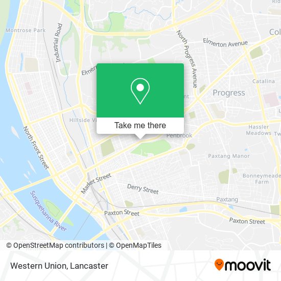 Mapa de Western Union