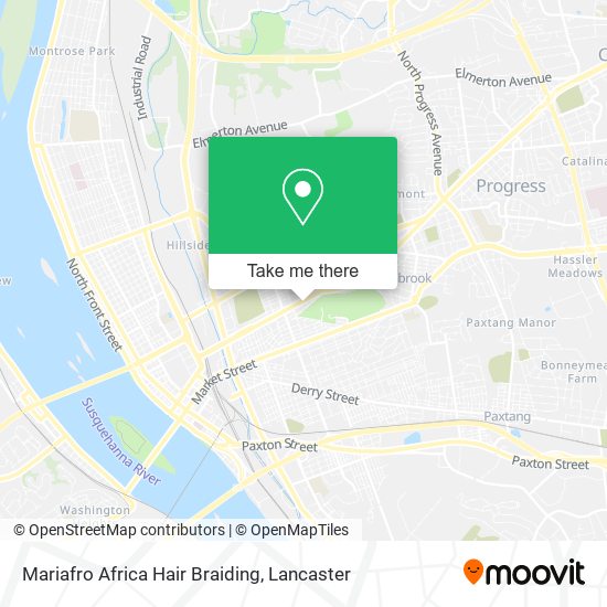 Mariafro Africa Hair Braiding map