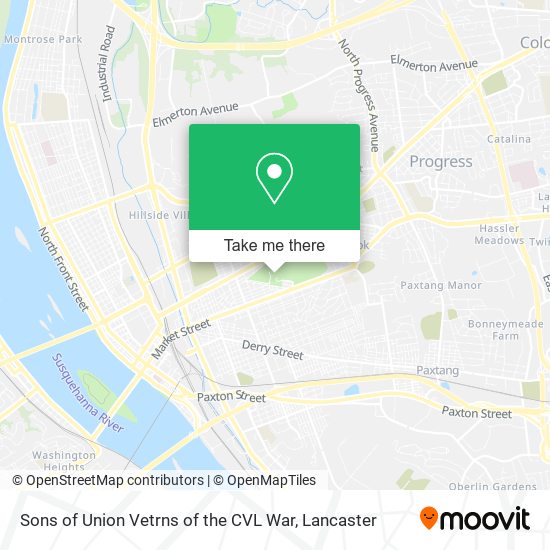 Sons of Union Vetrns of the CVL War map