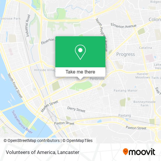 Mapa de Volunteers of America