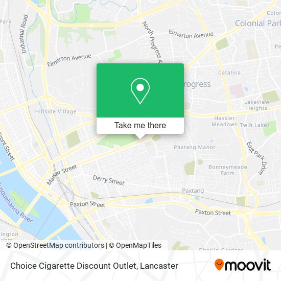 Choice Cigarette Discount Outlet map