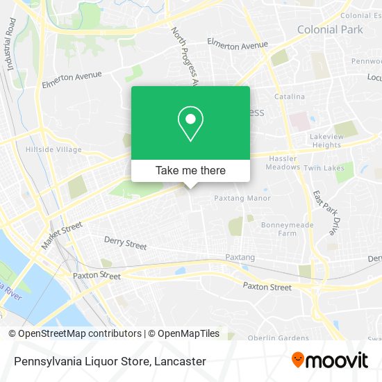 Pennsylvania Liquor Store map