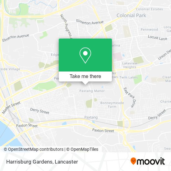 Mapa de Harrisburg Gardens
