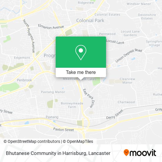Bhutanese Community in Harrisburg map