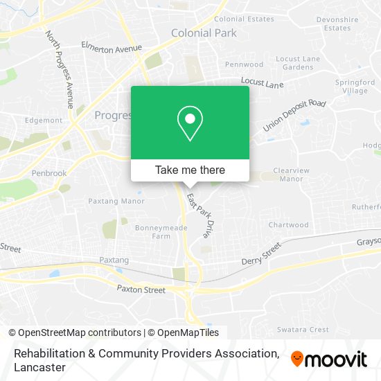 Rehabilitation & Community Providers Association map