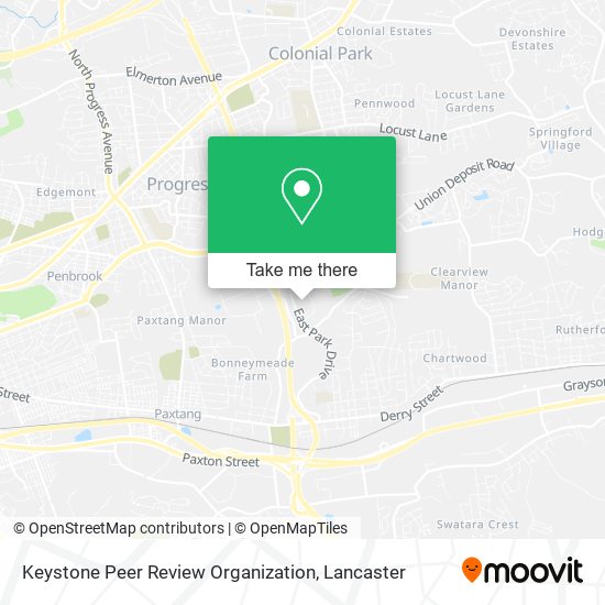 Mapa de Keystone Peer Review Organization