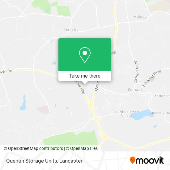 Quentin Storage Units map