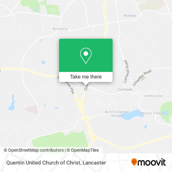 Quentin United Church of Christ map