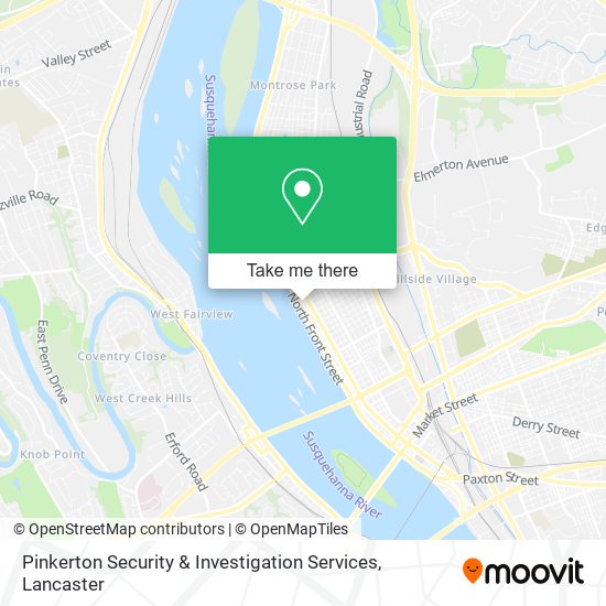 Mapa de Pinkerton Security & Investigation Services