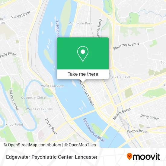 Edgewater Psychiatric Center map