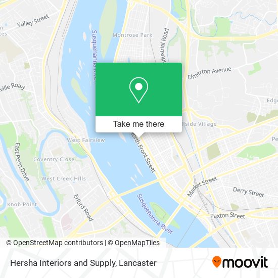 Hersha Interiors and Supply map