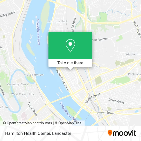 Hamilton Health Center map