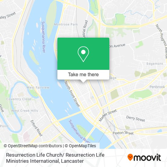 Resurrection Life Church/ Resurrection Life Ministries International map