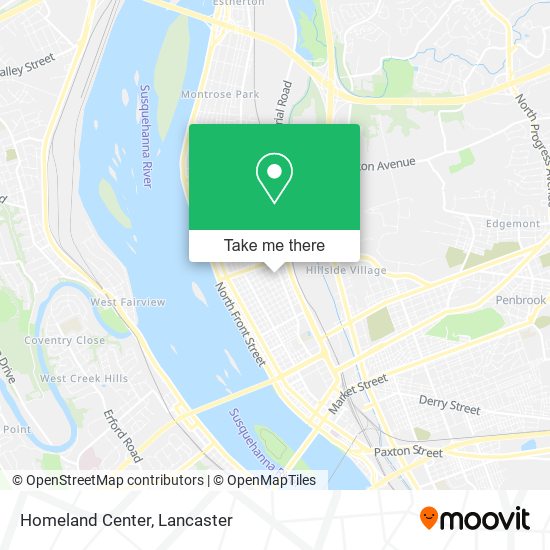 Mapa de Homeland Center