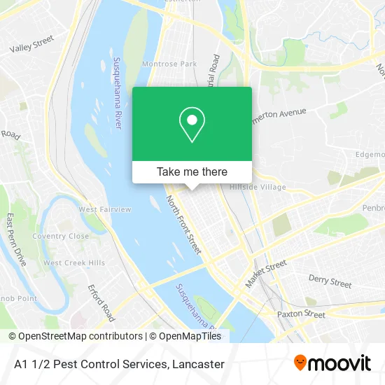 A1 1/2 Pest Control Services map