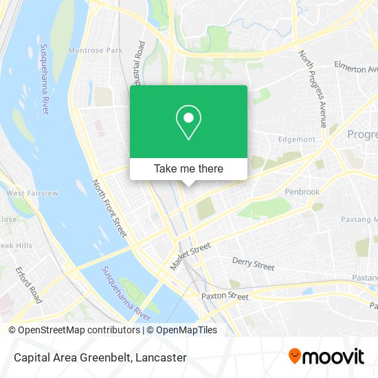Capital Area Greenbelt map